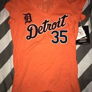 Detroit Tigers Justin Verlander orange tee